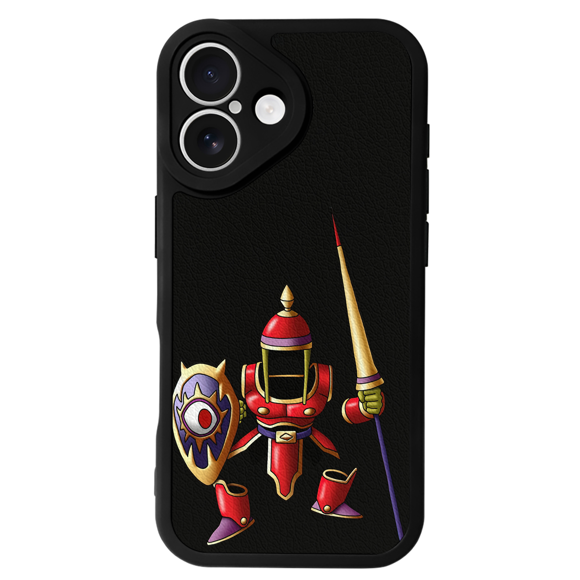 （画像用） ドラゴンクエスト Doragon Kuesuto Dragon Quest 【iPhone 16シリーズ対応】シリコンスマホケース（レザー調） 材質：シリコン